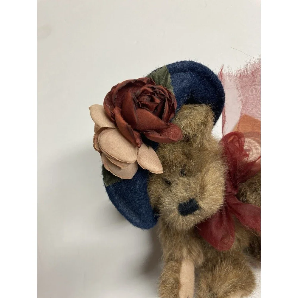 Boyds Bears Yvette Dubearry Archive Collection 6in Plush Bear Hat Ribbon 918431